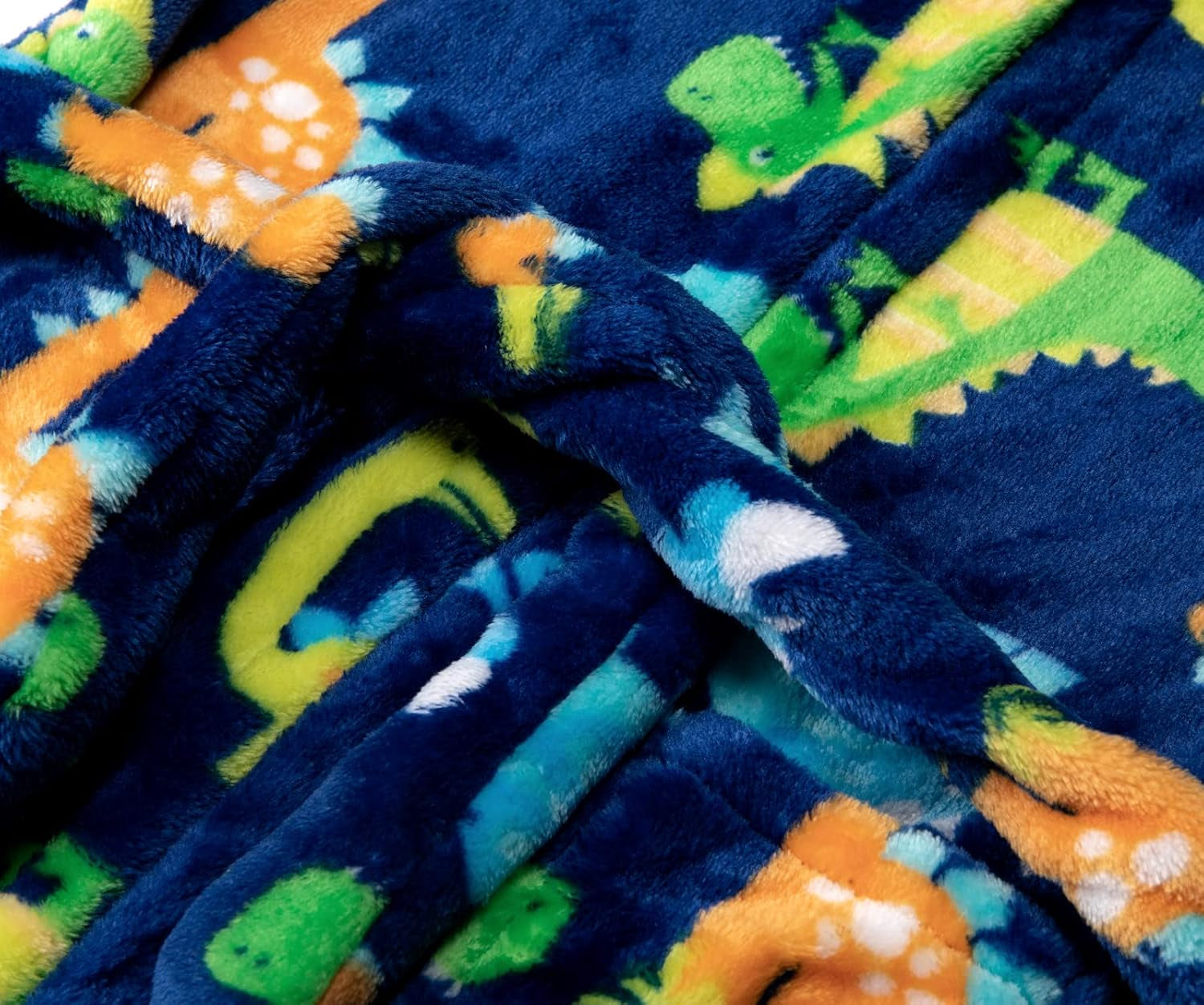 Boys Girls Robe Toddler Hooded Cartoon Dinodaur Plush Bathrobe for Boys Girls