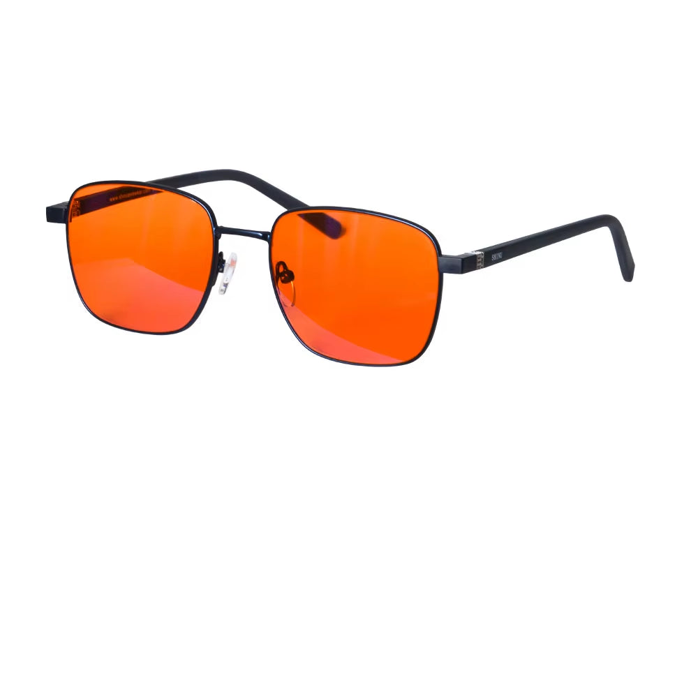 Glasses Men Women Blue Light Glasses Computer Gaming Glasses Red/Orange/Clear Lens Blocking Blue Light Eyeglasses Sh001