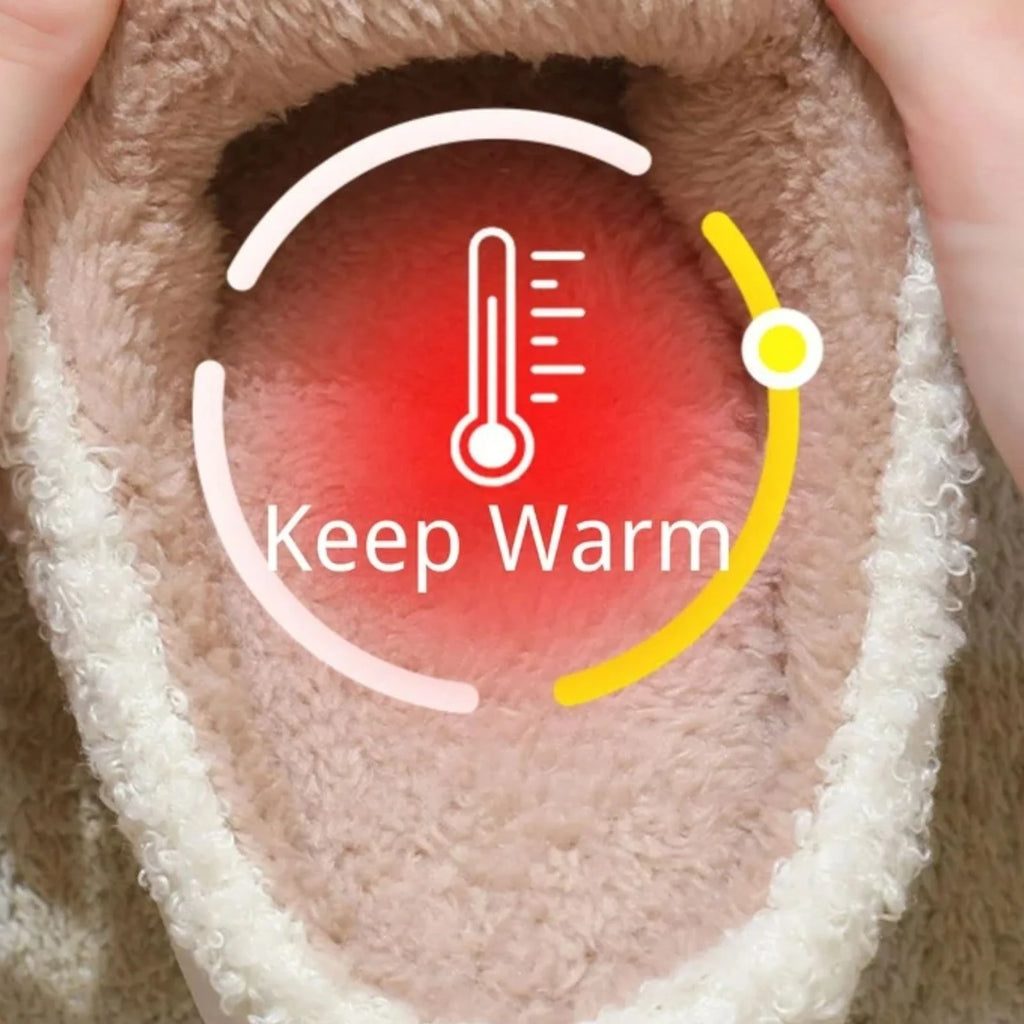 Christmas Reindeer Slippers for Womens Mens Plush Warm Santa Claus Slippers Fuzzy House Slippers Christmas Gifts for Girls Women Girlfriend