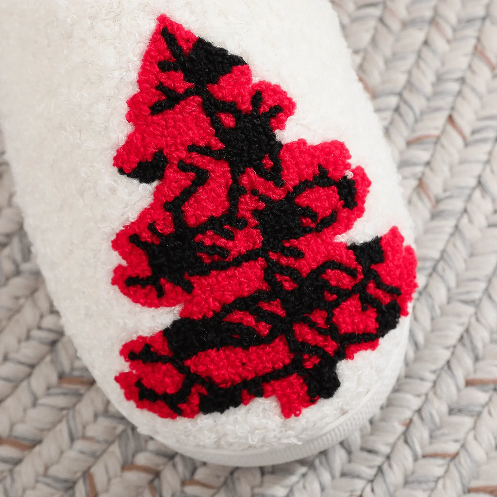 Christmas Reindeer Slippers for Womens Mens Plush Warm Santa Claus Slippers Fuzzy House Slippers Christmas Gifts for Girls Women Girlfriend