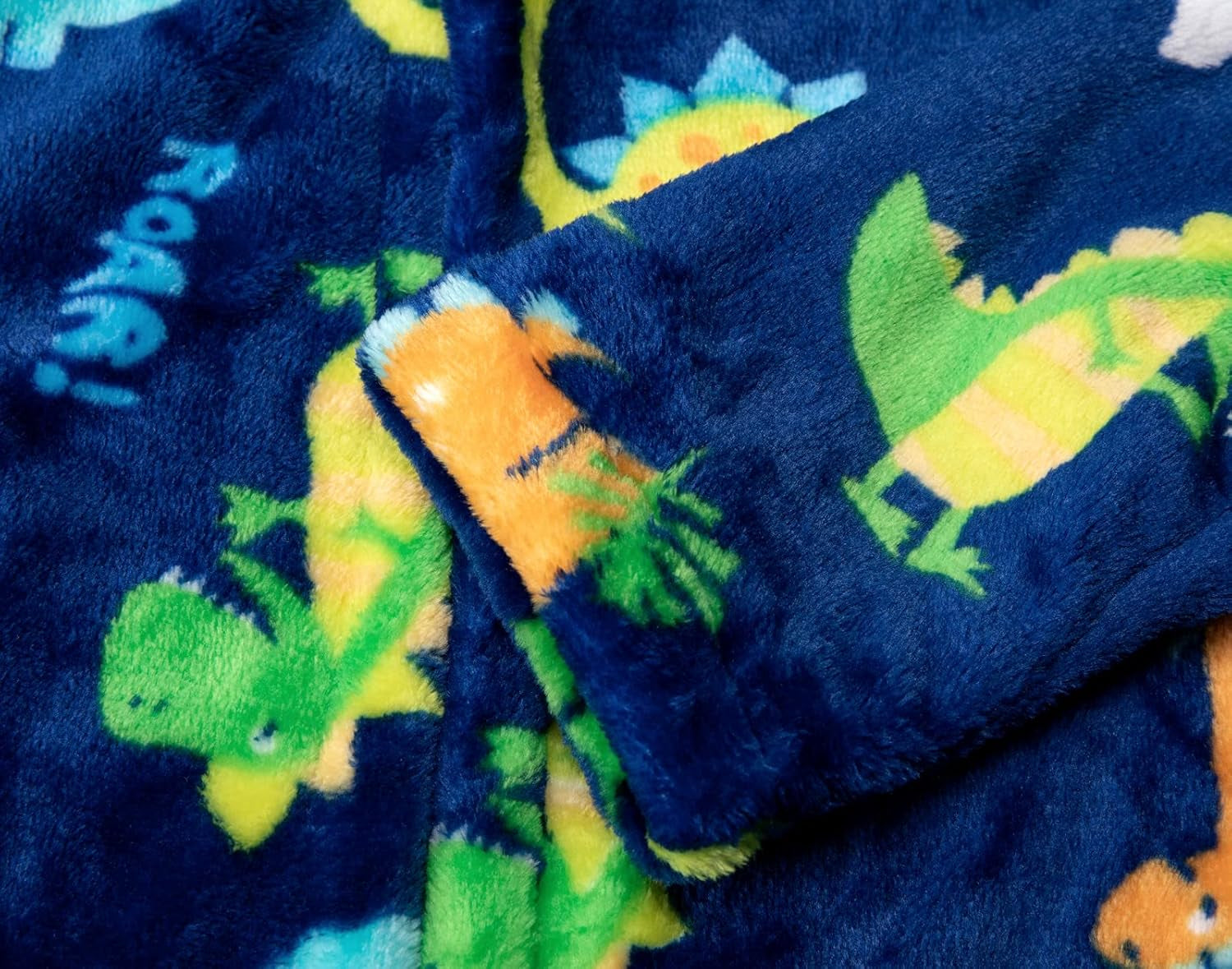 Boys Girls Robe Toddler Hooded Cartoon Dinodaur Plush Bathrobe for Boys Girls