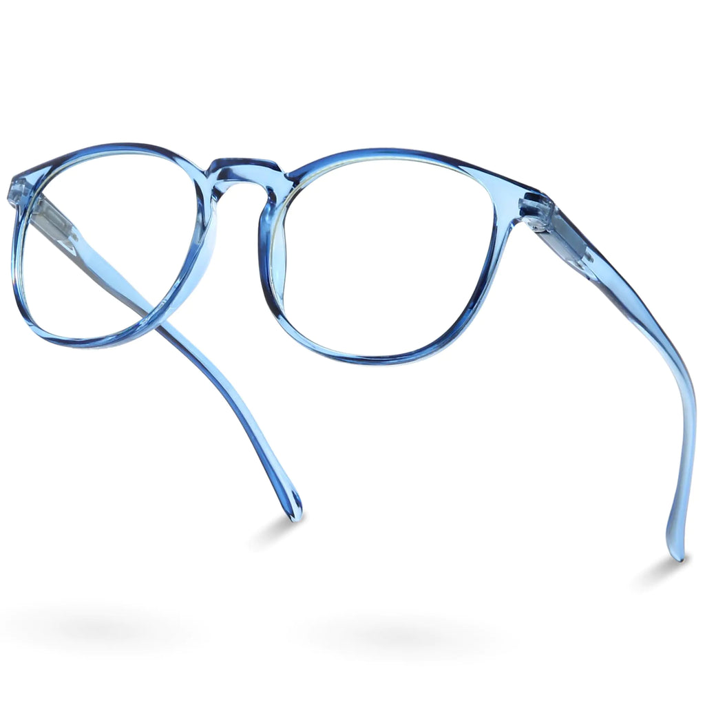 IBOANN B0BD2JTVWM one pack Blue light glasses Transparent Dark Blue