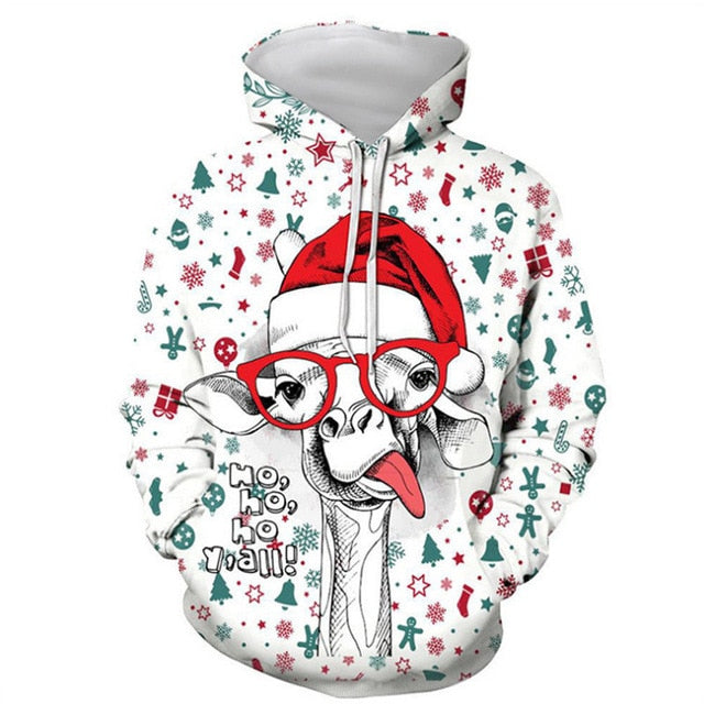 Funny 3D Unisex Christmas Sweater Pullover Lovers Clothing