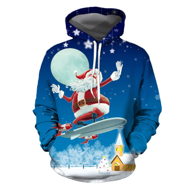 Funny 3D Unisex Christmas Sweater Pullover Lovers Clothing