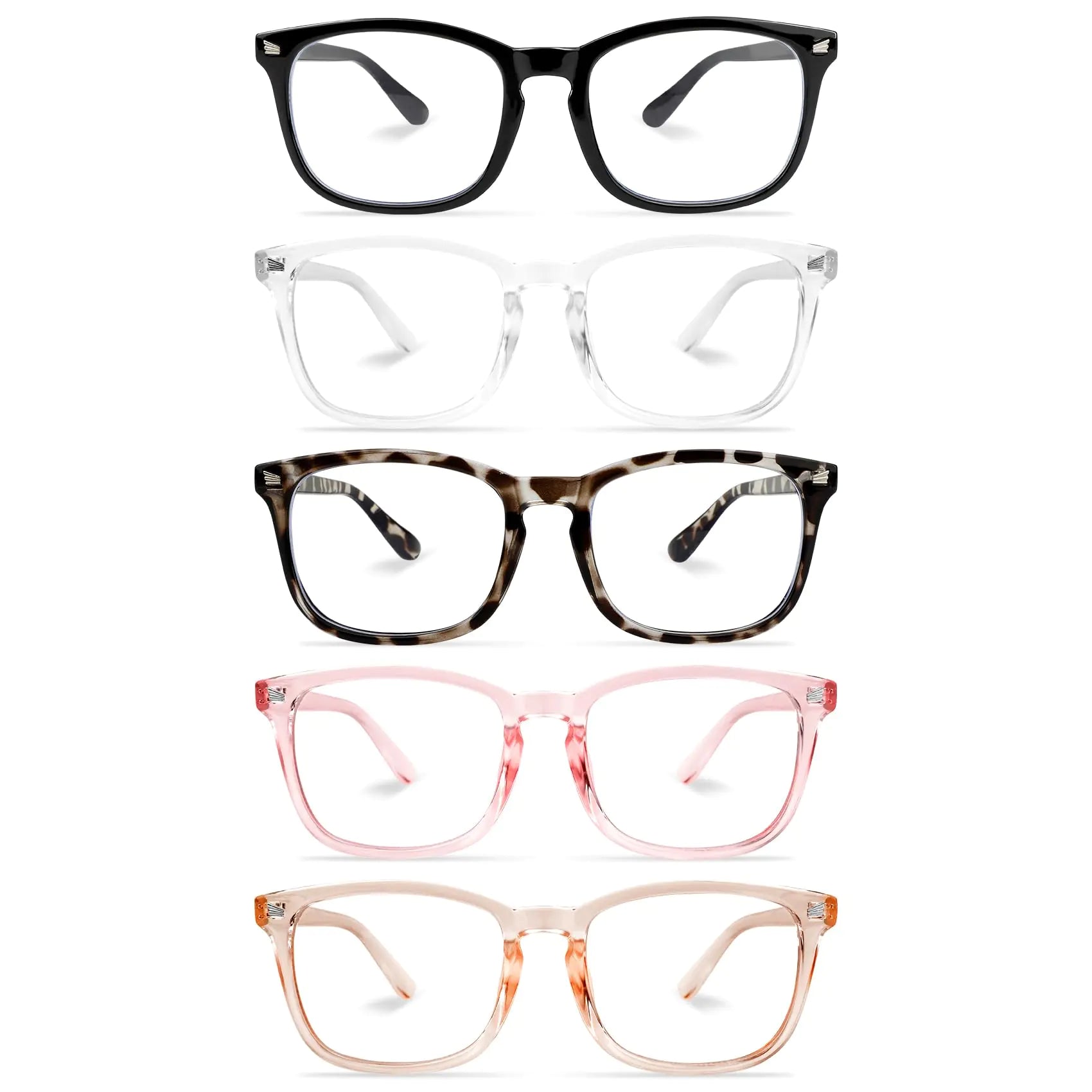 Blue Light Glasses Blue Blockers Glasses for Men 5 Round Glasses Eye Glasses Frames for Women Square Glasses Blue Light Glasses Eye Protection Glasses frames Non Prescription Glasses for Men Fashion